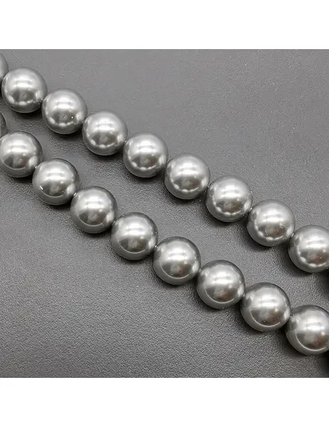 Бусина жемчуг Swarovski Light Grey, 12 мм