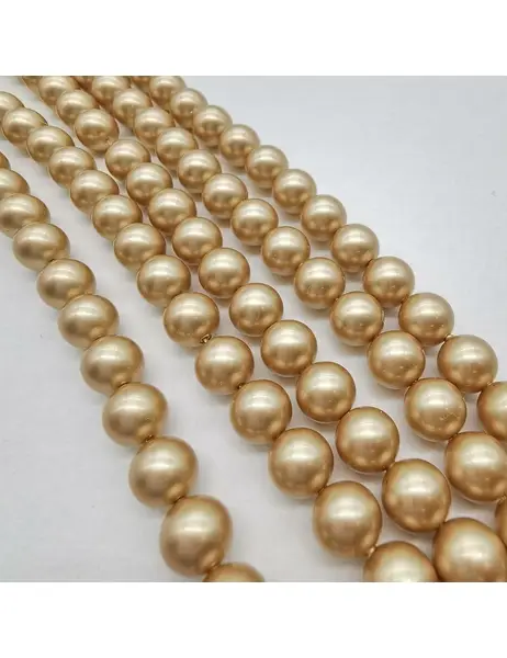 Бусина жемчуг Swarovski Vintage Gold, 10 мм