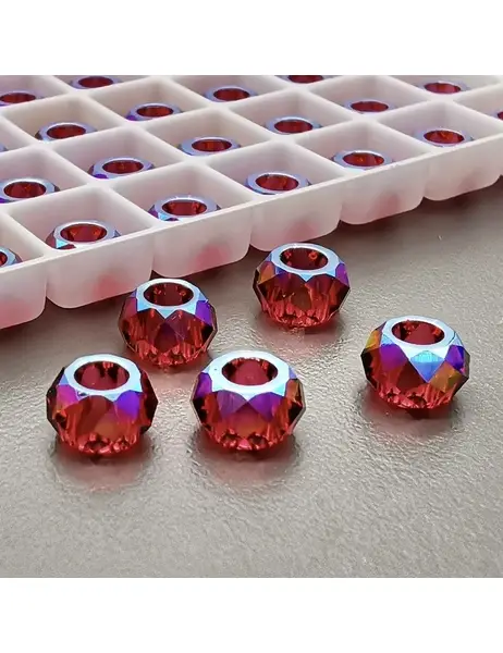 Бусина Рондели Swarovski Scarlet Shimmer, 6 мм