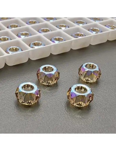 Бусина Рондели Swarovski Light Colorado Topaz Shimmer, 6 мм