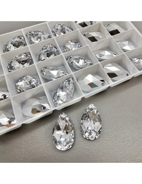 Подвеска Капля Swarovski Crystal CAL V SI 6106, 13*22 мм