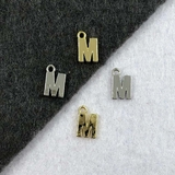 Подвеска Мелкая Буква M, 8.5*6 мм