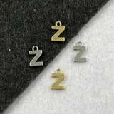 Подвеска Мелкая Буква Z, 8.5*6 мм