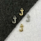 Подвеска Мелкая Буква J, 8.5*6 мм