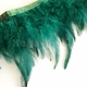 Перья страуса, изумрудный, 10 см