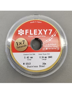 Тросик Flexy7, 0,4 мм, 30 метров, золотистый