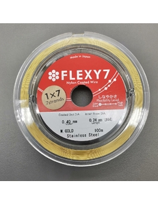 Тросик Flexy7, 0,4 мм, 100 метров, золотистый