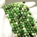 Бусина Агат тонированный граненный, зеленый микс, 6 мм