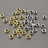 Бусины Разделители спейсеры, 2*4 мм, позолота, родий