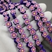 Бусины Фиолетовые цветочки, силикон, 9.5 мм, шт