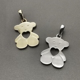 Подвеска Мишка, 15*21 мм, позолота, родий