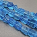 Бусины Кубики тонированного кварца, голубой, 14-18*16-20 мм