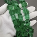 Бусины Кубики тонированного кварца, зеленый, 14-18*16-20 мм