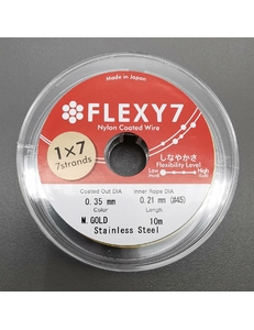 Тросик Flexy7, 0,35 мм, 10 метров, золотистый