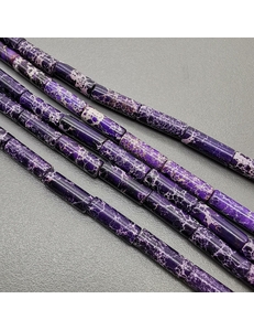 Бусина трубочка фиолетовый Варисцит, 4*13 мм, шт