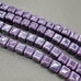 Видео - Бусина Квадрат из керамики, фиолетовый, 9 мм, шт