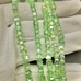 Бусина стеклянная Квадрат, зеленый, 4.5 мм