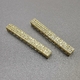 Коннектор Палочка для 10-ти нитей, с фианитами, 4*5*38 мм, позолота