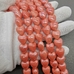 Бусина Сердце из керамики, коралловый, 12*12.5 мм, шт