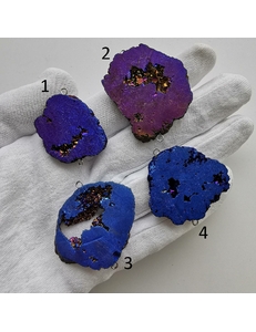 Коннекторы кварца без металла, сине-фиолетовые