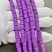 Бусины Цилиндр, силикон, фиолет, 6*6 мм
