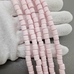 Бусины Цилиндр, силикон, нежно-розовый, 6*6 мм