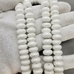 Бусина Рондель из керамики, белый, 11*6 мм, шт