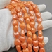 Бусина Сердце из керамики, оранжевый, 12*12.5 мм, шт