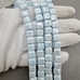 Бусина Квадрат из керамики, бело-голубой, 9 мм, шт