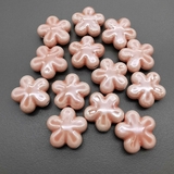 Бусина Цветок из керамики, лососевый, 18 мм, тип 2, шт