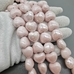 Бусина Сердце из керамики, розовая пудра, 17*15 мм, шт