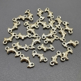 Коннектор мини Дельфин, 6*12 мм, позолота, шт