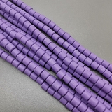 Бусины Цилиндр, силикон, аметистовый, 6*6 мм