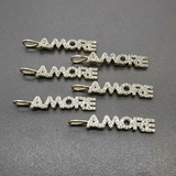 Подвеска AMORE с фианитами, 5*31 мм, позолота