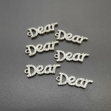 Подвеска DEAR с фианитами, 5*31 мм, позолота