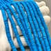 Бусины Рондели, силикон, ярко-синий, 6*1 мм