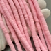 Бусины Рондели, силикон, нежно-розовый, 6*1 мм