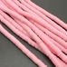 Бусины Рондели, силикон, нежно-розовый, 6*1 мм