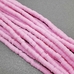 Бусины Рондели, силикон, нежно-розовый, 6*1 мм, тип 2