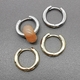 Серьги кольца, конго, 17*3 мм, тип 62