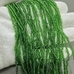 Бусина стеклянная рондель, граненная, зеленый, 1.5*2.3 мм