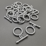 Замок тогл, 15*18 мм, родий