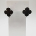 Швензы Клевер с черной керамикой, 15 мм, родий