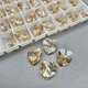 Подвеска Сердце Swarovski Crystal Golden 6228, 10 мм
