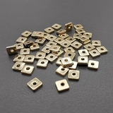 Бусины Разделители спейсеры, 4*1 мм, позолота