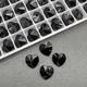 Подвеска Сердце Heart Pendant Jet 6228, 10 мм