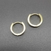 Серьги кольца, 15.5*3.5 мм, позолота