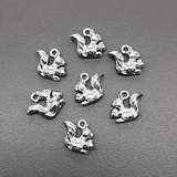 Подвеска Белка, 9*9.5 мм, родий