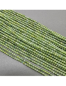 Бусины Фианит, граненные, зеленый, 2 мм, тип 1