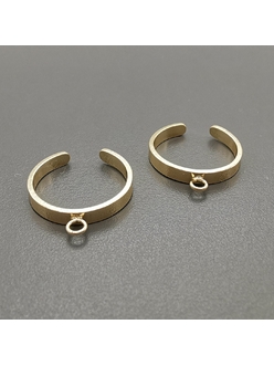 Кольца с крючком, 20*3 мм, позолота